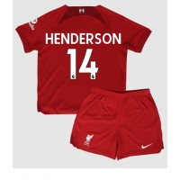 Liverpool Jordan Henderson #14 Hjemmebanesæt Børn 2022-23 Kortærmet (+ Korte bukser)